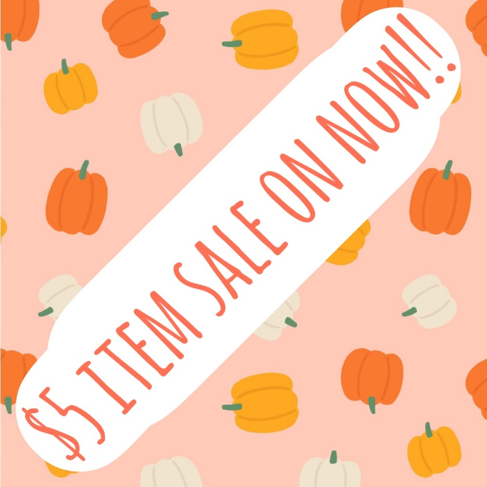 $5 item sale!! See below for details 👇🏻